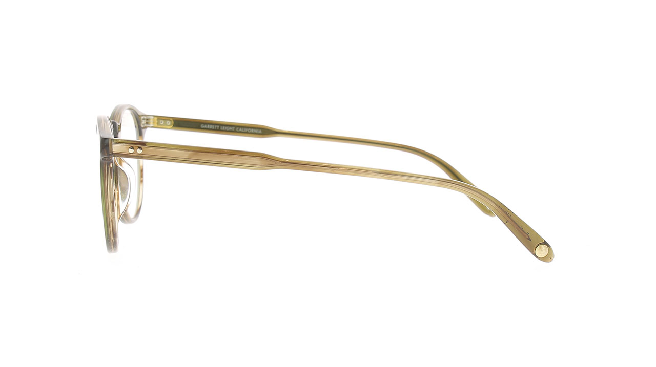 Paire de lunettes de vue Garrett-leight Glencoe couleur vert - Côté droit - Doyle
