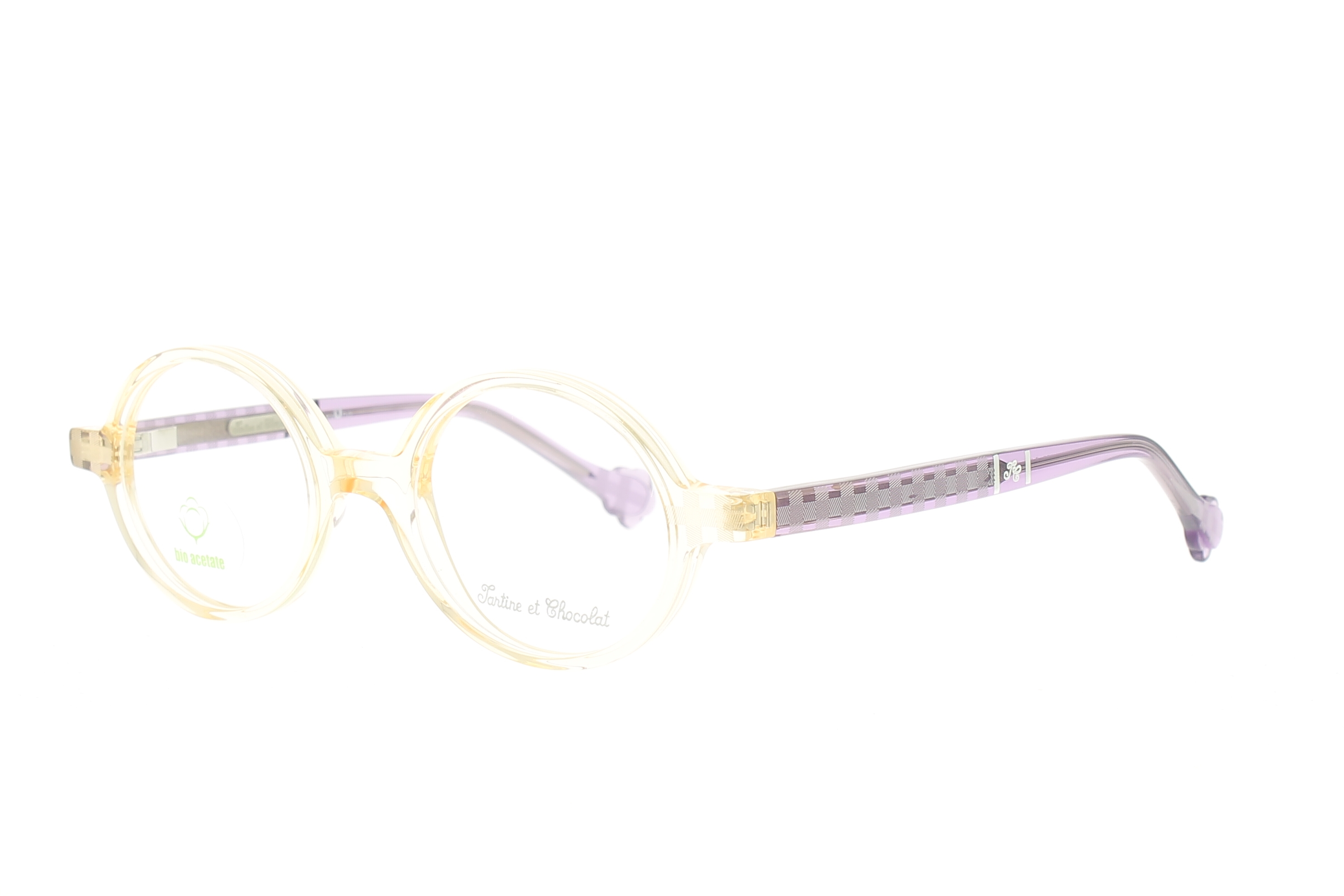 Paire de lunettes de vue Tartine-et-chocolat Tcaa355 couleur orange - Côté à angle - Doyle