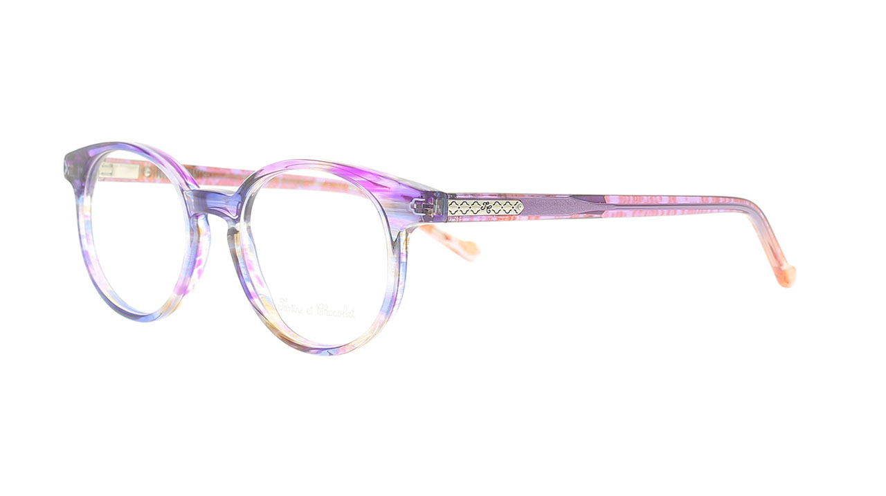 Paire de lunettes de vue Tartine-et-chocolat Tcaa349 couleur mauve - Côté à angle - Doyle