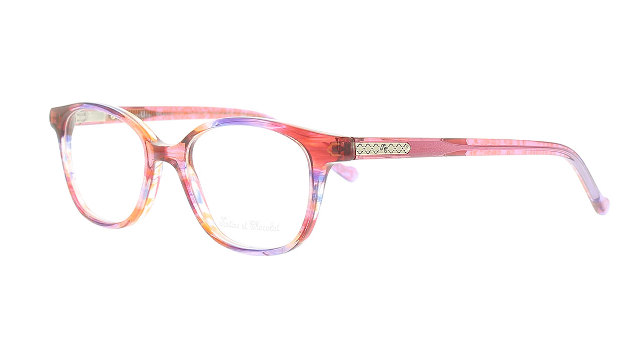 Paire de lunettes de vue Tartine-et-chocolat Tcaa350 couleur rose - Côté à angle - Doyle