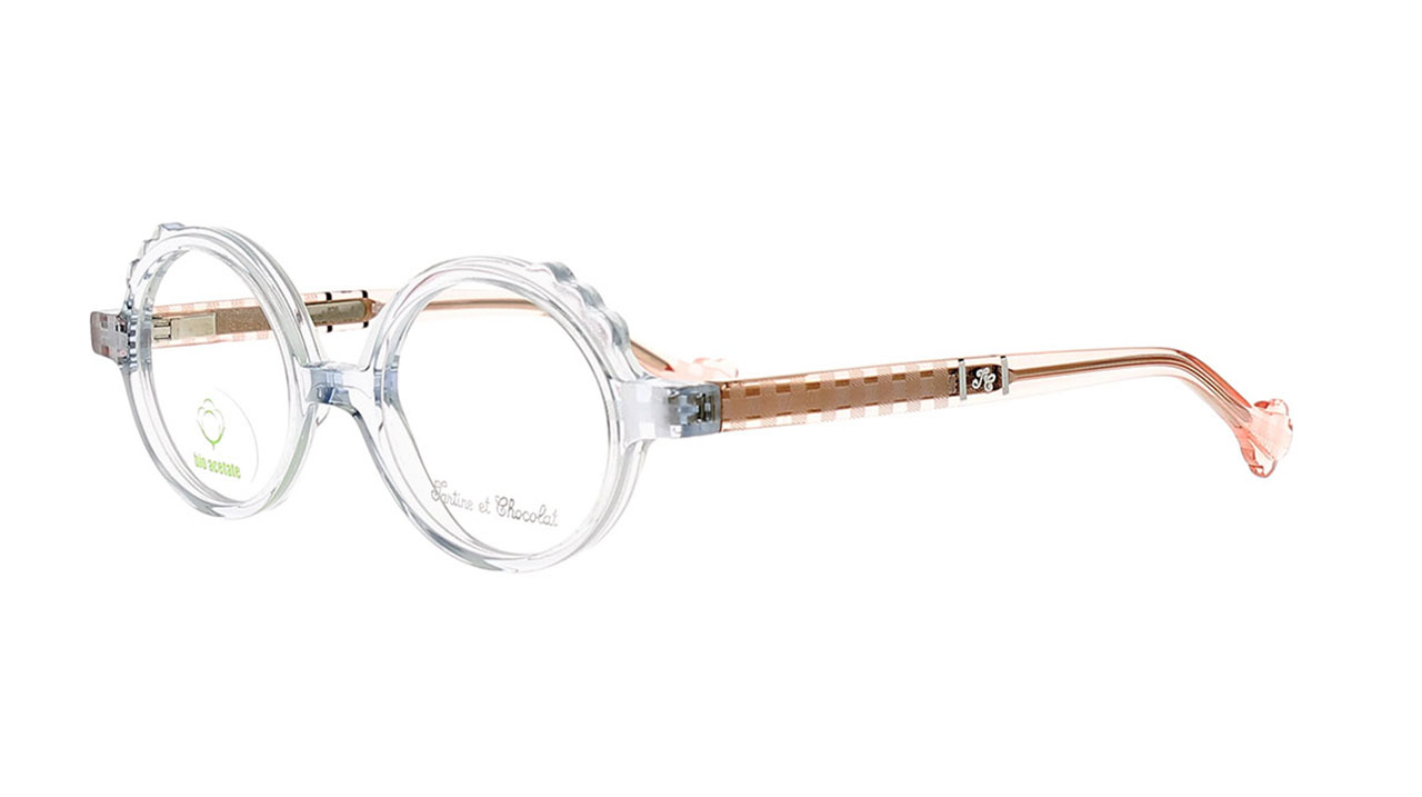 Paire de lunettes de vue Tartine-et-chocolat Tcaa353 couleur bleu - Côté à angle - Doyle