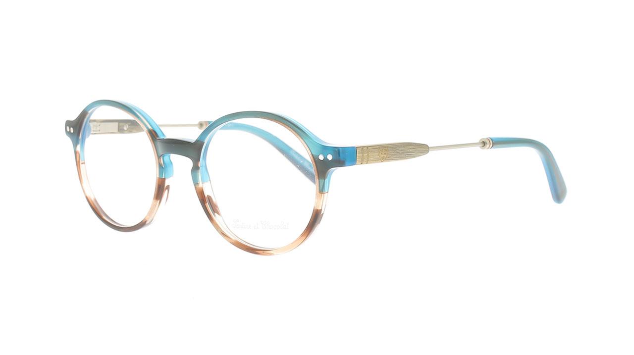 Paire de lunettes de vue Tartine-et-chocolat Tcaa359 couleur bleu - Côté à angle - Doyle