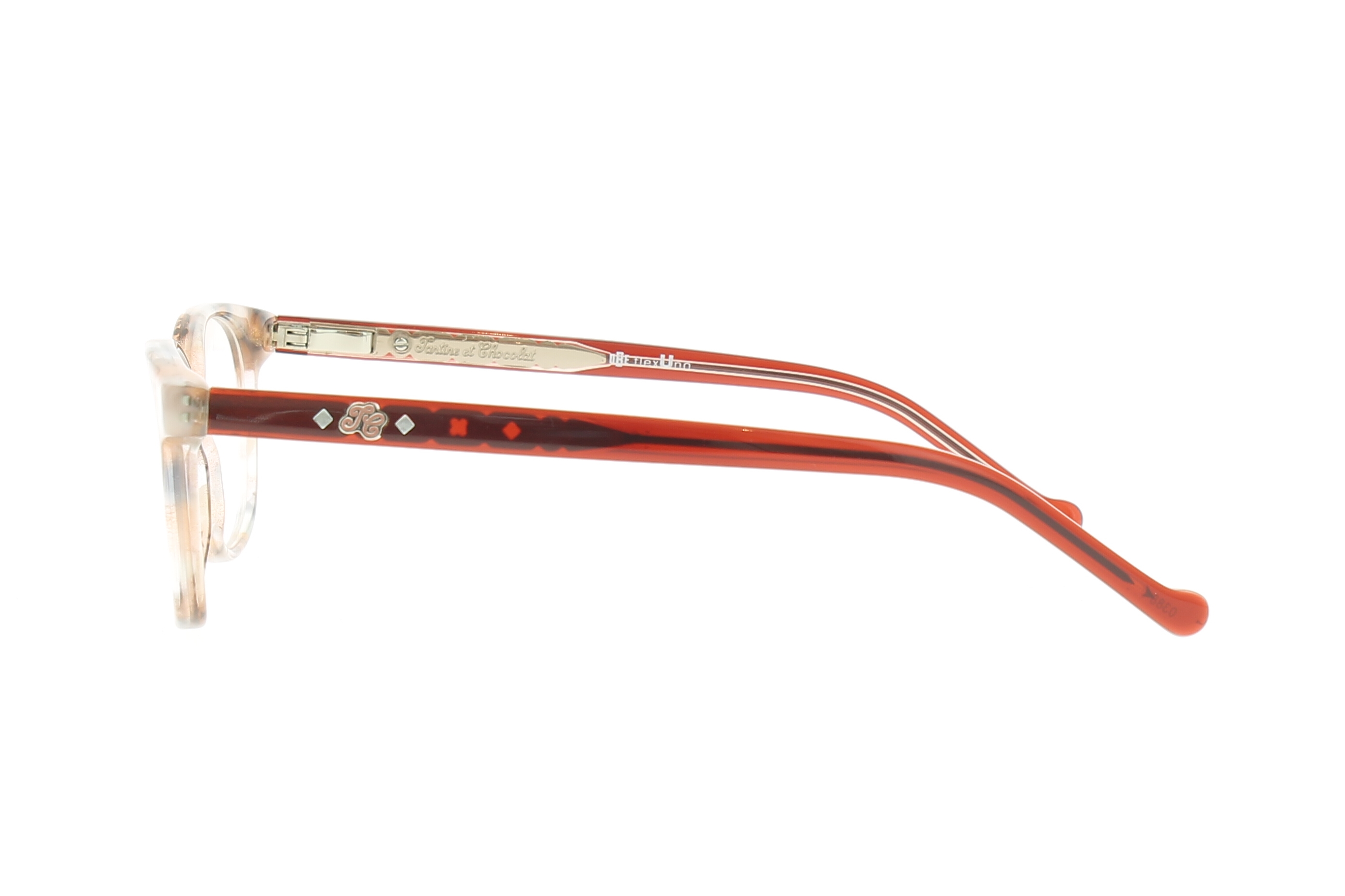 Paire de lunettes de vue Tartine-et-chocolat Tcaa360 couleur rose - Côté droit - Doyle