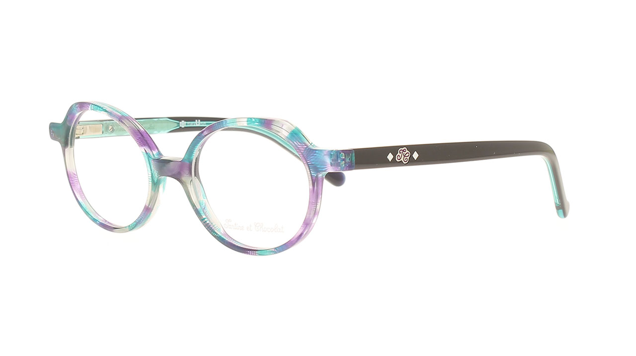 Paire de lunettes de vue Tartine-et-chocolat Tcaa361 couleur bleu - Côté à angle - Doyle