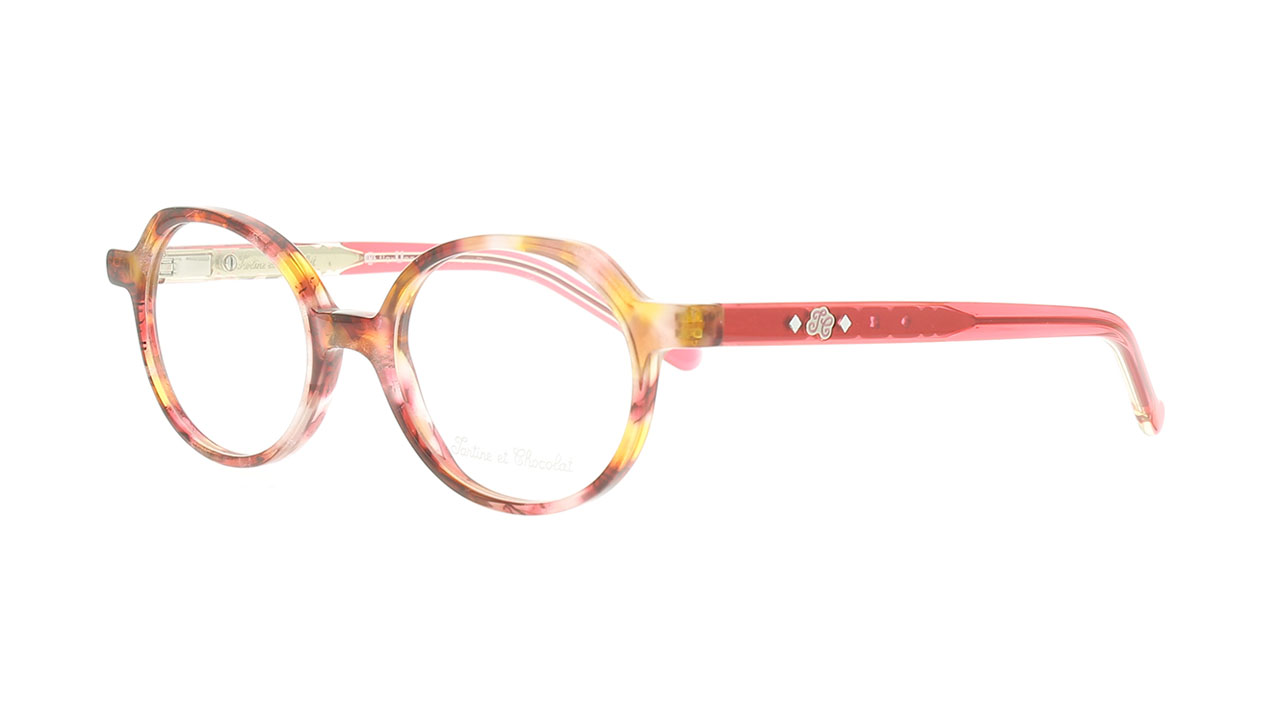 Paire de lunettes de vue Tartine-et-chocolat Tcaa361 couleur orange - Côté à angle - Doyle