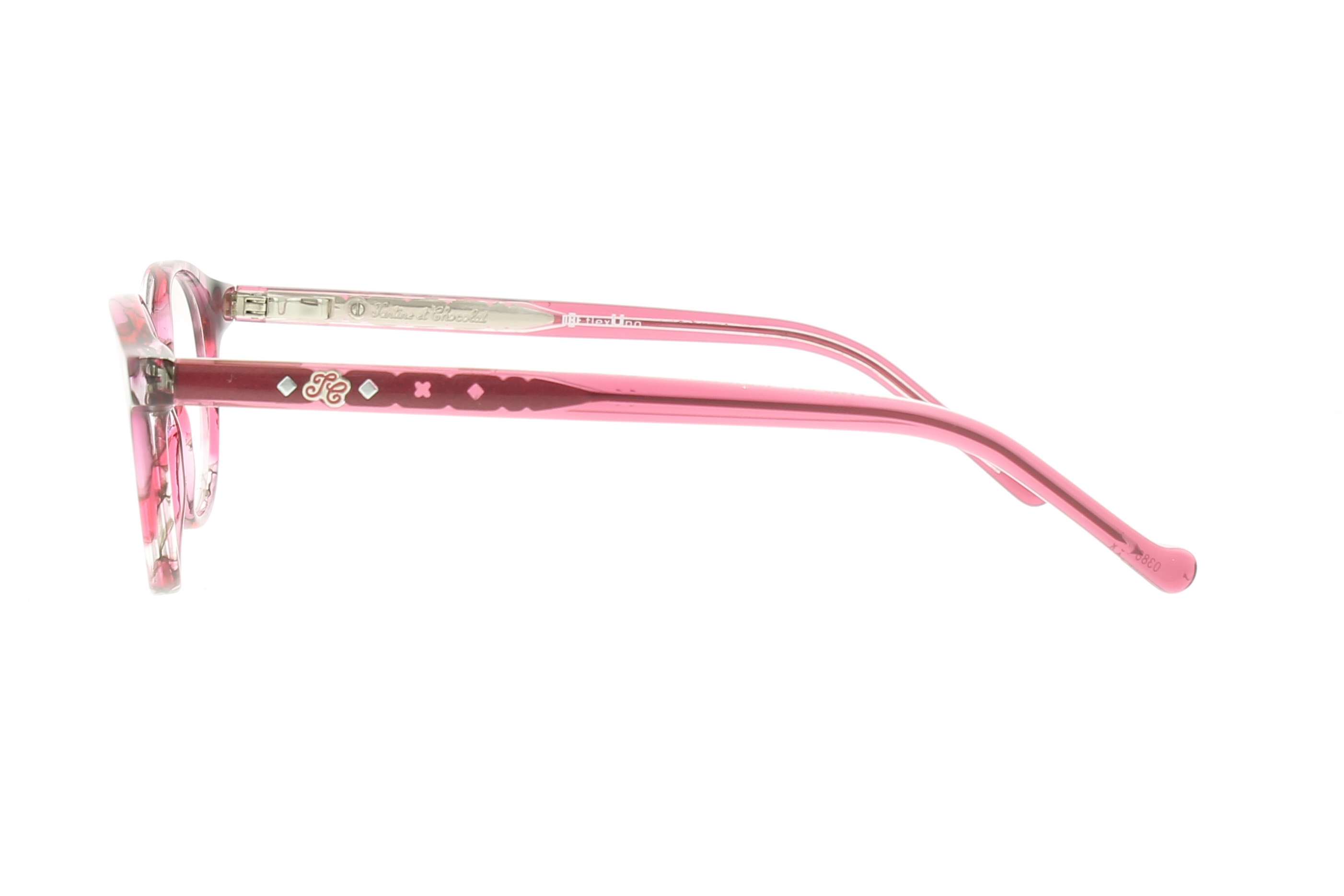 Paire de lunettes de vue Tartine-et-chocolat Tcaa362 couleur rose - Côté droit - Doyle