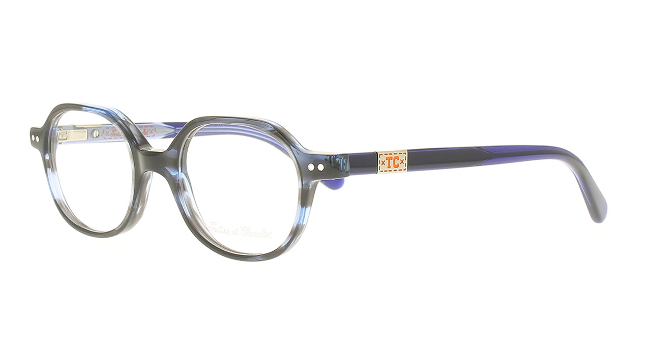 Paire de lunettes de vue Tartine-et-chocolat Tcaa363 couleur marine - Côté à angle - Doyle