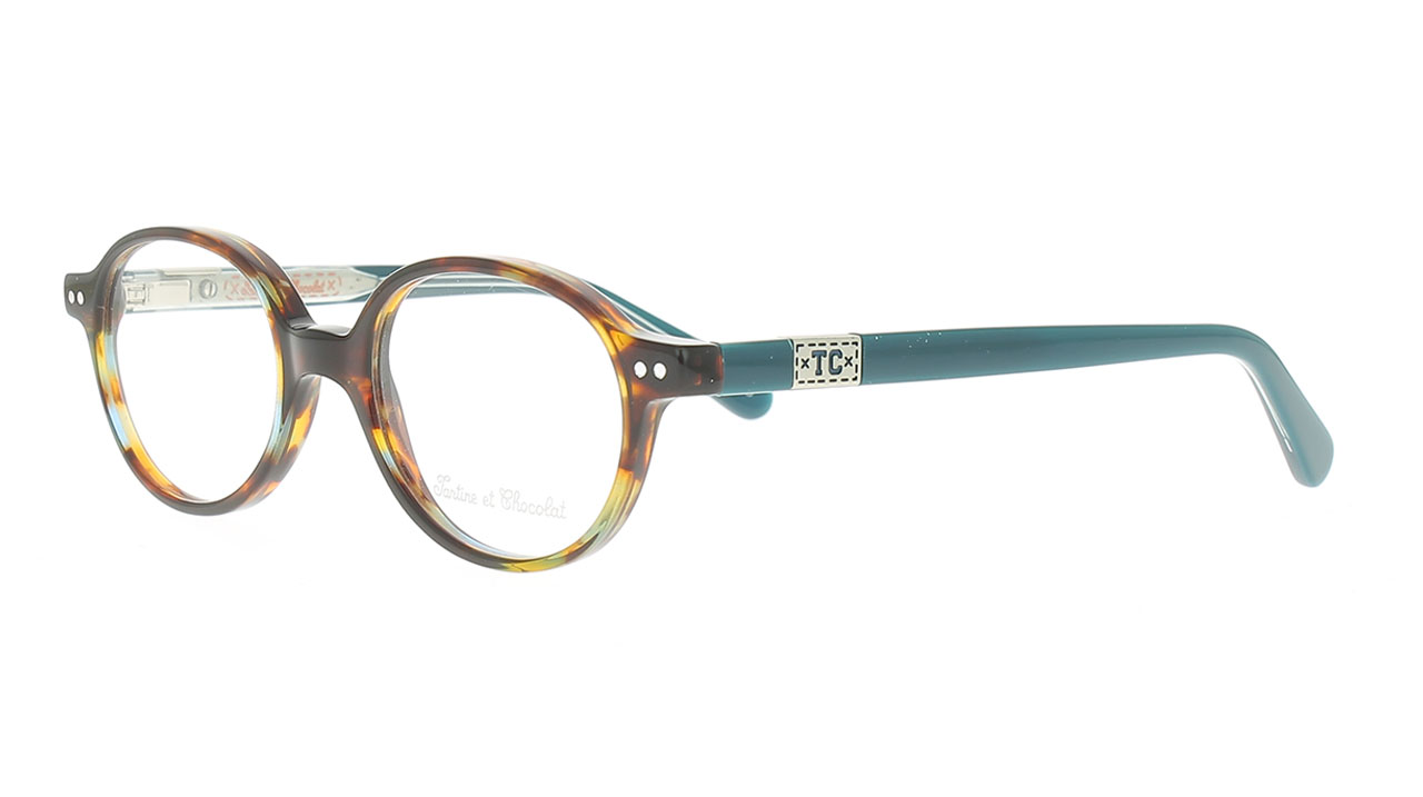 Paire de lunettes de vue Tartine-et-chocolat Tcaa364 couleur brun - Côté à angle - Doyle