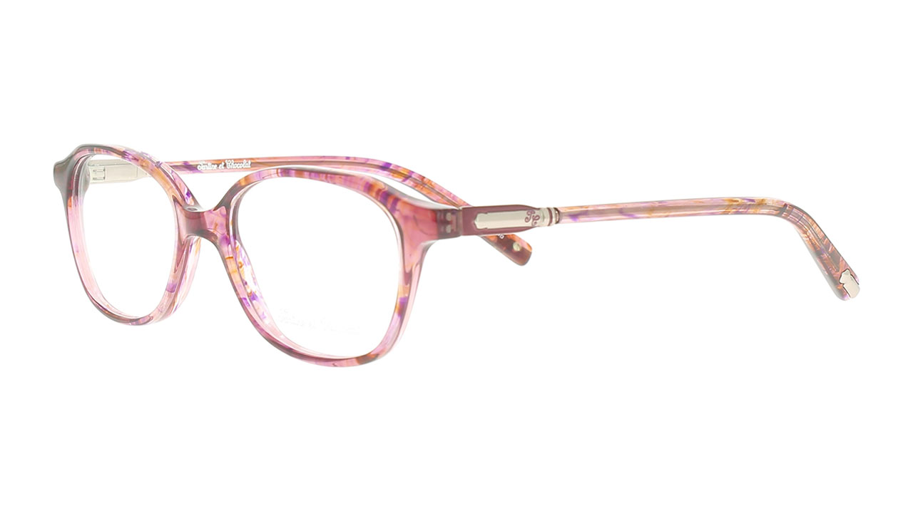 Paire de lunettes de vue Tartine-et-chocolat Tcam010 couleur rose - Côté à angle - Doyle