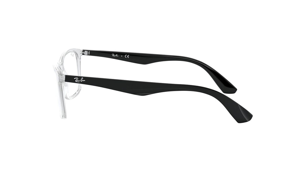 Paire de lunettes de vue Ray-ban Rx7047 couleur cristal - Côté droit - Doyle