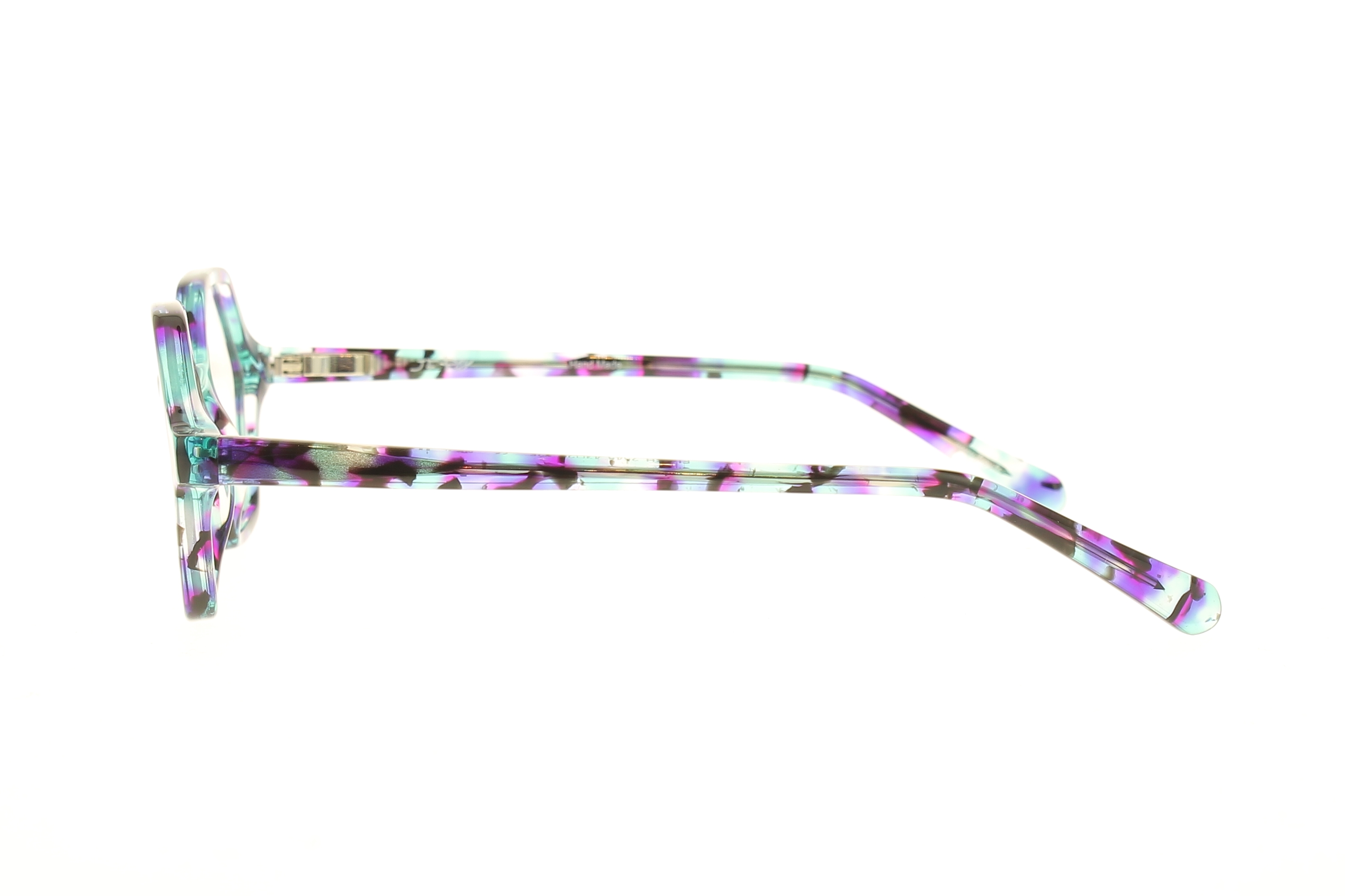 Paire de lunettes de vue Jf-rey Flash couleur turquoise - Côté droit - Doyle