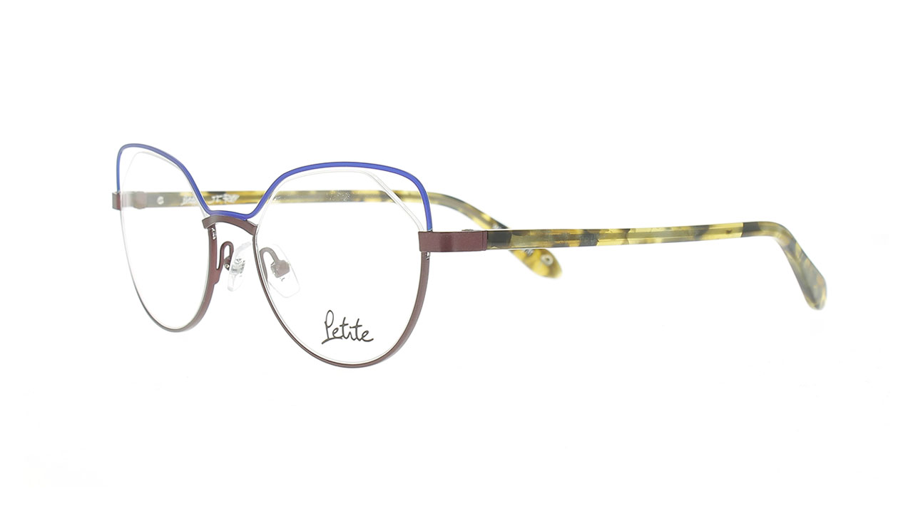Paire de lunettes de vue Jf-rey-petite Pm069 couleur bleu - Côté à angle - Doyle