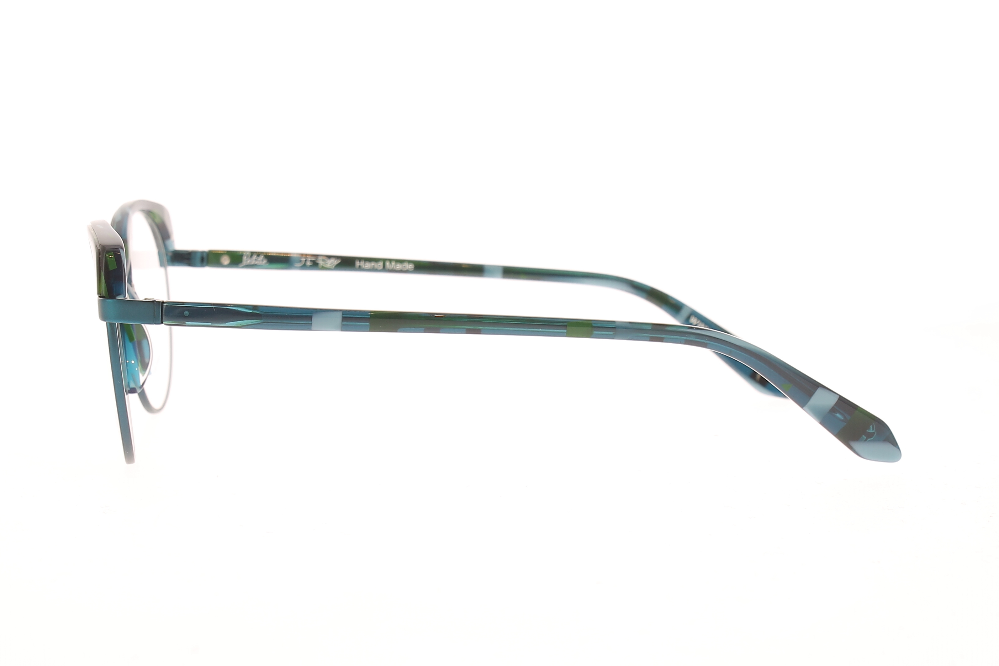 Paire de lunettes de vue Jf-rey-petite Pa072 couleur vert - Côté droit - Doyle