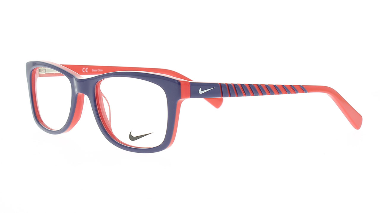 Paire de lunettes de vue Nike-junior 5509 couleur marine - Côté à angle - Doyle