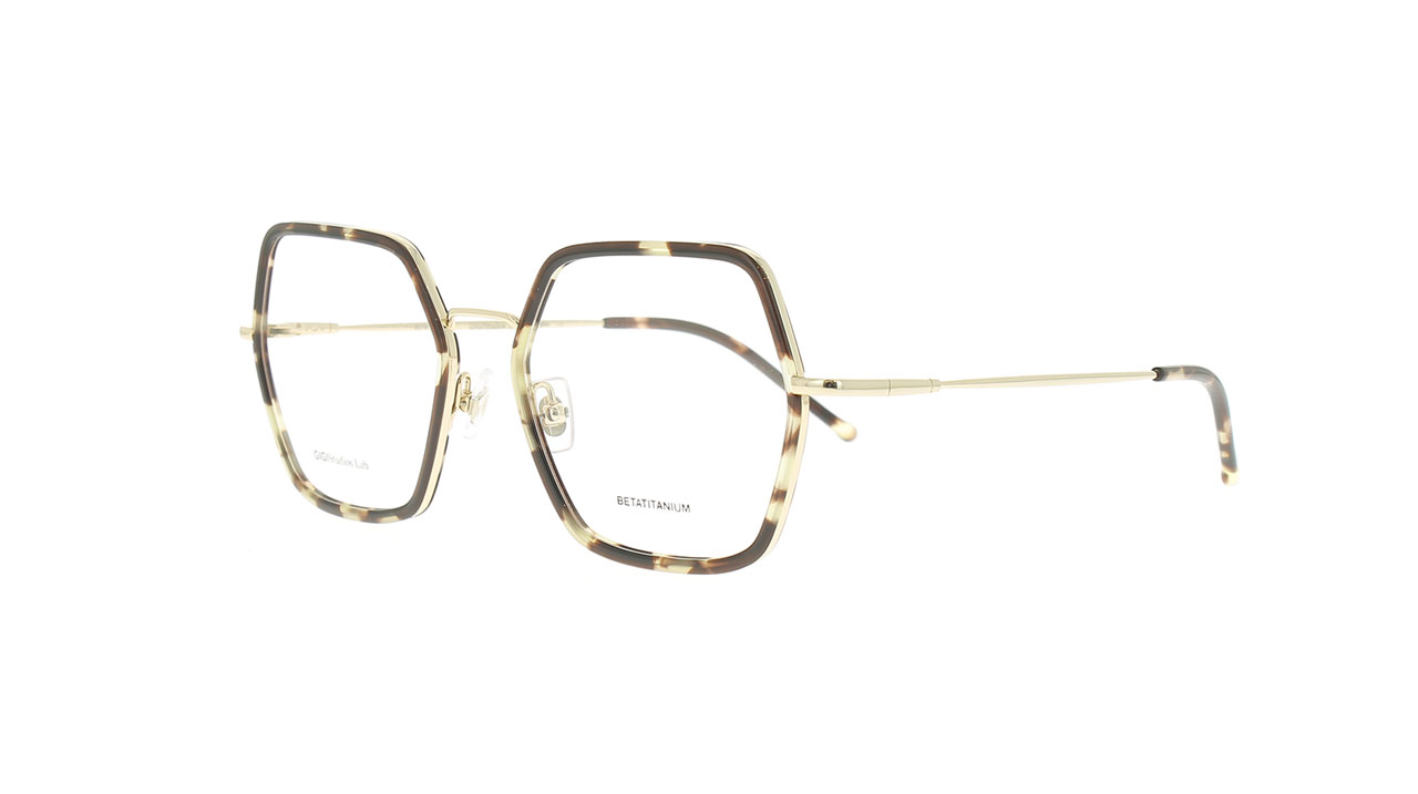 Paire de lunettes de vue Gigi-studio Dasha couleur brun - Côté à angle - Doyle