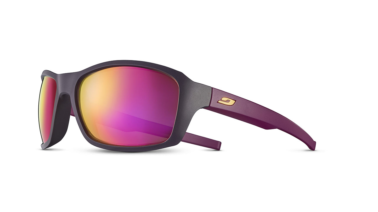 Paire de lunettes de soleil Julbo Js495 extend 2.0 couleur mauve - Côté à angle - Doyle