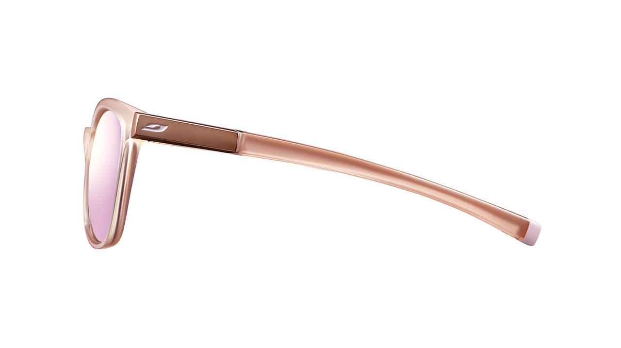 Paire de lunettes de soleil Julbo Js529 spark couleur pêche cristal - Côté droit - Doyle