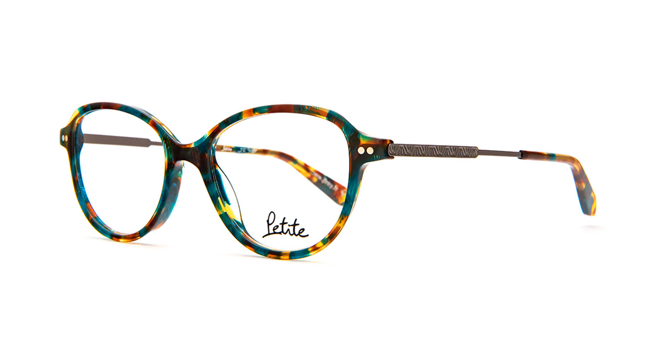 Paire de lunettes de vue Jf-rey-petite Pa076 couleur bleu - Côté à angle - Doyle
