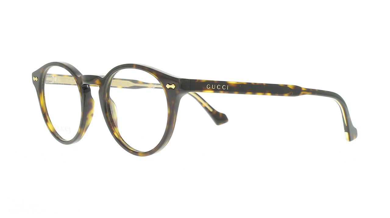 Paire de lunettes de vue Gucci Gg0738o couleur brun - Côté à angle - Doyle