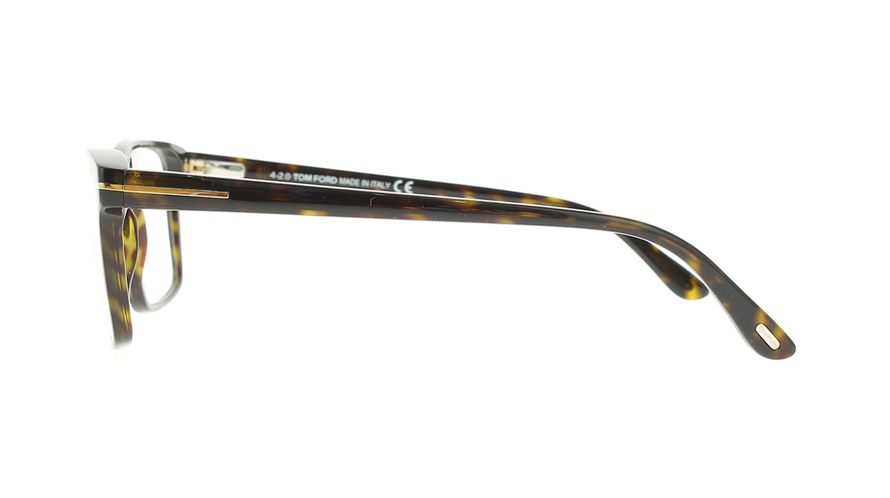 Paire de lunettes de vue Tom-ford Tf5682-b + clip couleur brun - Côté droit - Doyle