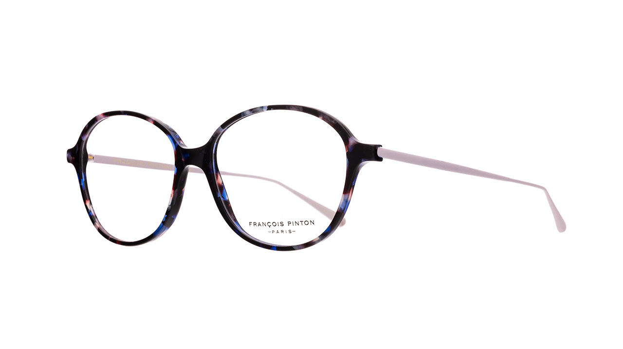 Paire de lunettes de vue Francois-pinton Gypset 8 couleur bleu - Côté à angle - Doyle