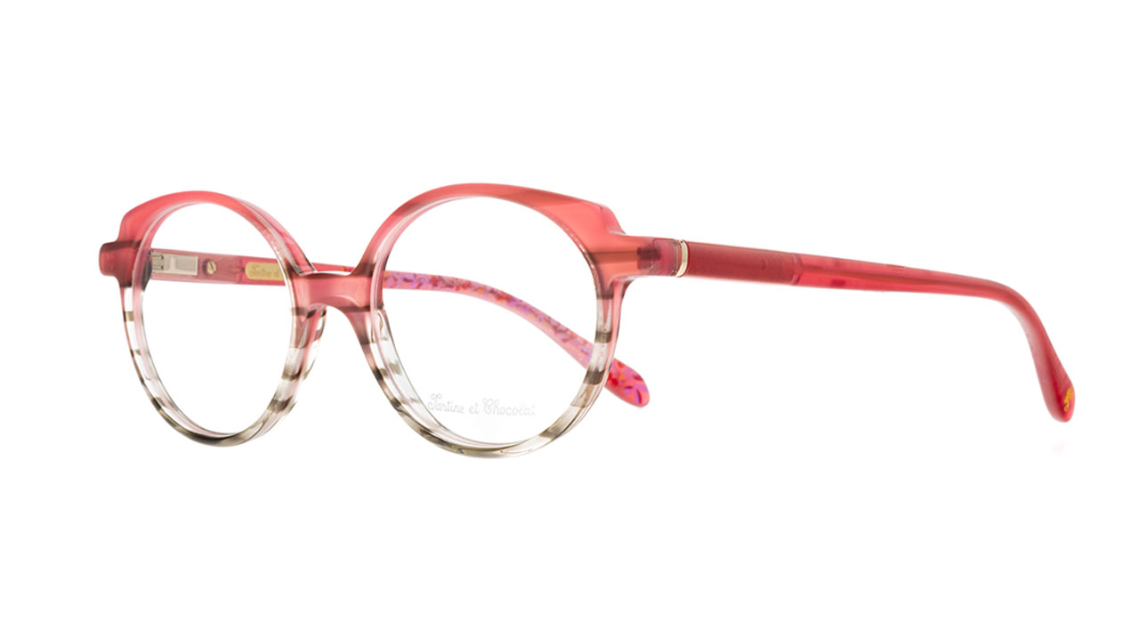 Paire de lunettes de vue Tartine-et-chocolat Tcaa372 couleur rose - Côté à angle - Doyle