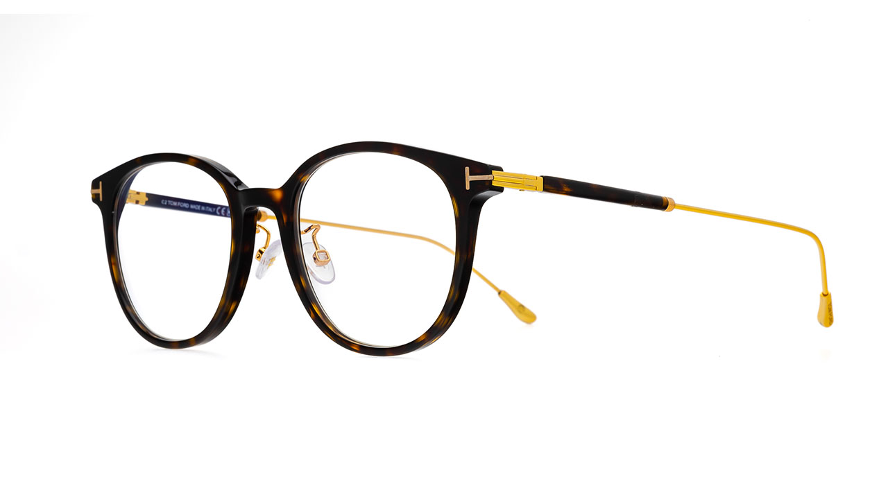 Paire de lunettes de vue Tom-ford Tf5644-d-b couleur brun - Côté à angle - Doyle