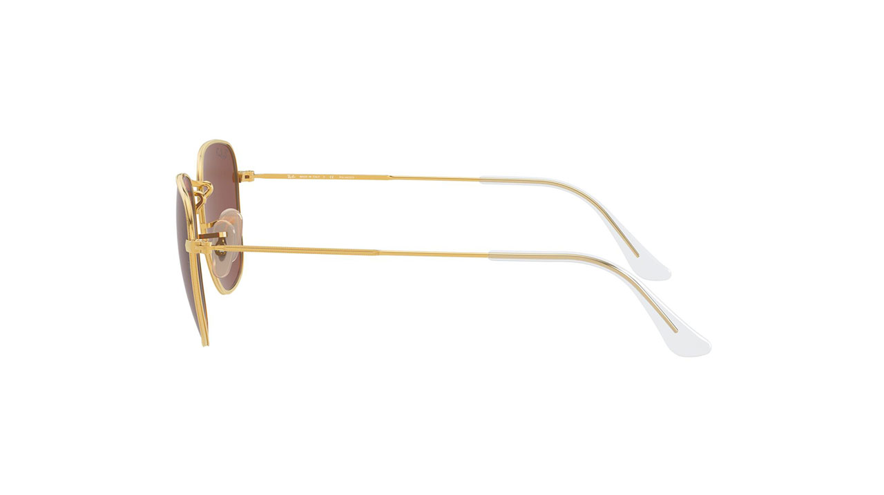 Paire de lunettes de soleil Ray-ban Rb3857 couleur or - Côté droit - Doyle