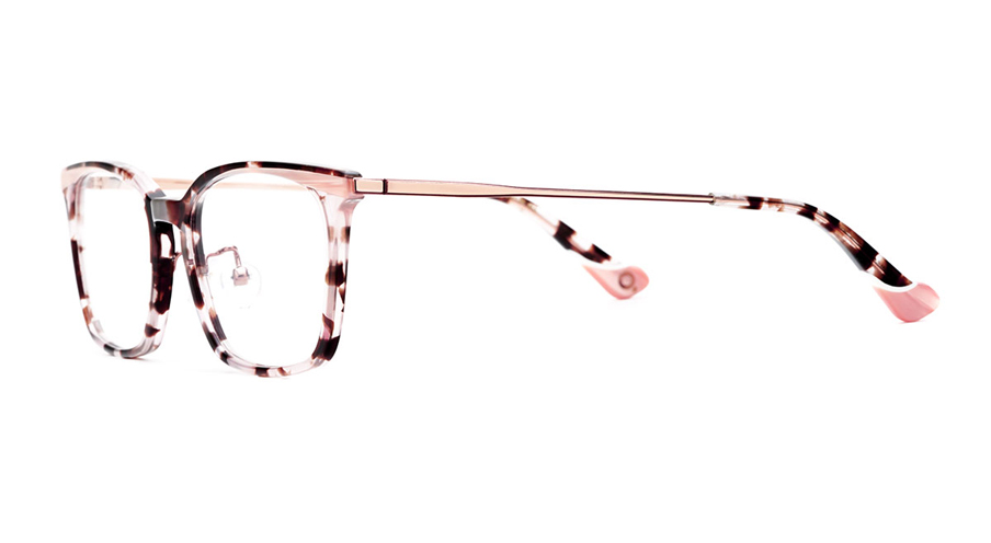 Paire de lunettes de vue Etnia-barcelona Xiamen. a couleur rose - Côté à angle - Doyle