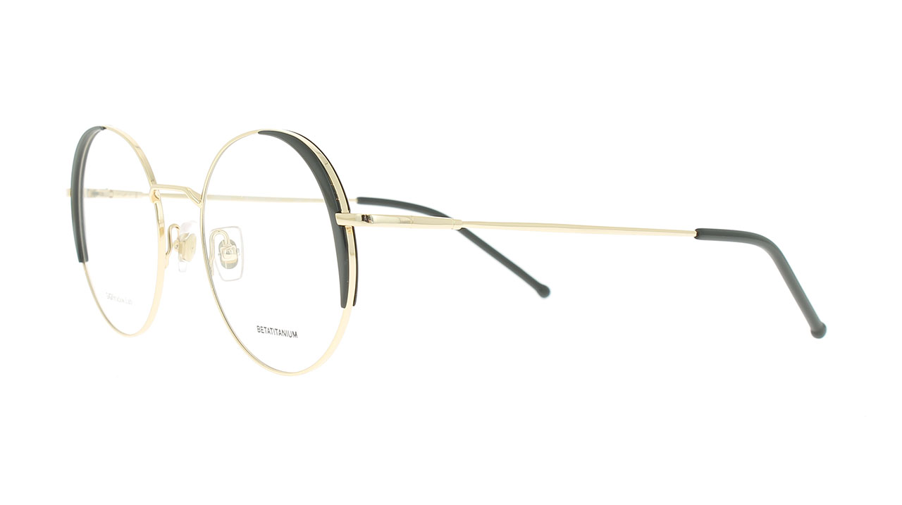 Paire de lunettes de vue Gigi-studios Arise couleur noir - Côté à angle - Doyle