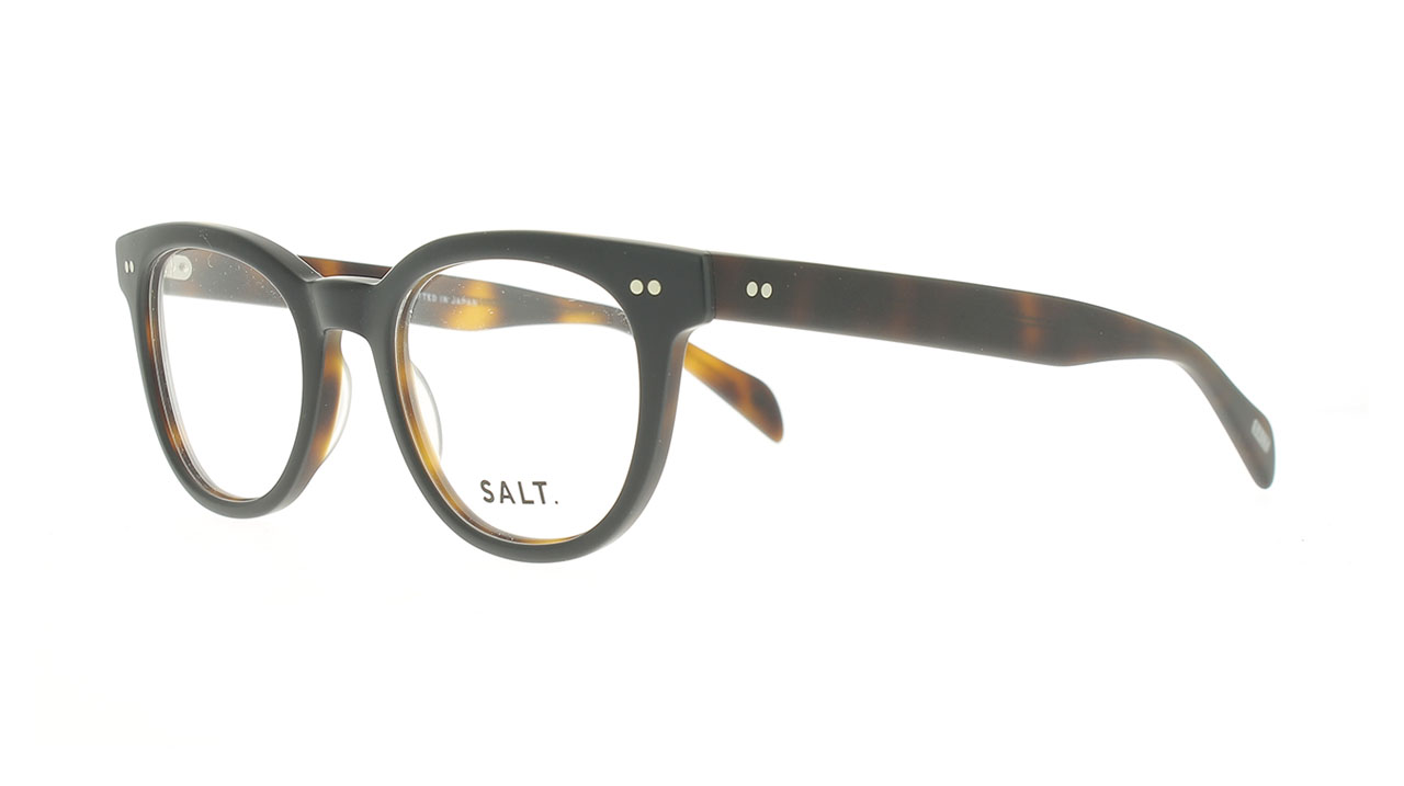 Paire de lunettes de vue Salt James couleur noir - Côté à angle - Doyle