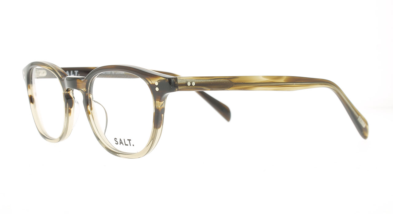 Paire de lunettes de vue Salt Ned couleur brun - Côté à angle - Doyle