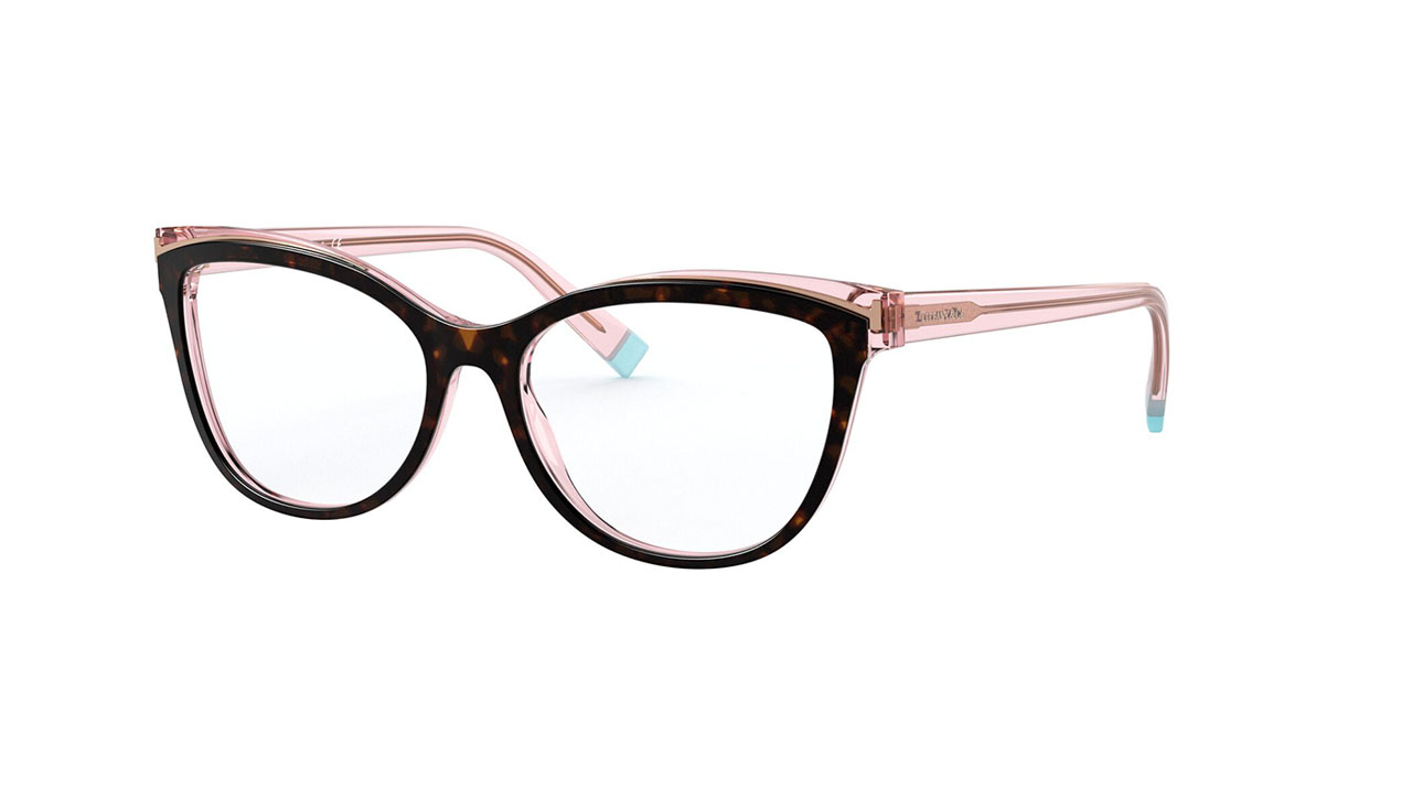 Paire de lunettes de vue Tiffany-co Tf2192 couleur rose - Côté à angle - Doyle