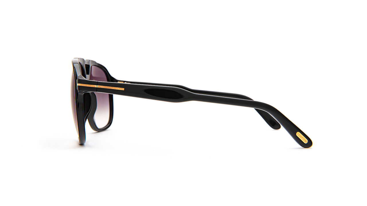 Paire de lunettes de soleil Tom-ford Tf753 /s couleur noir - Côté droit - Doyle