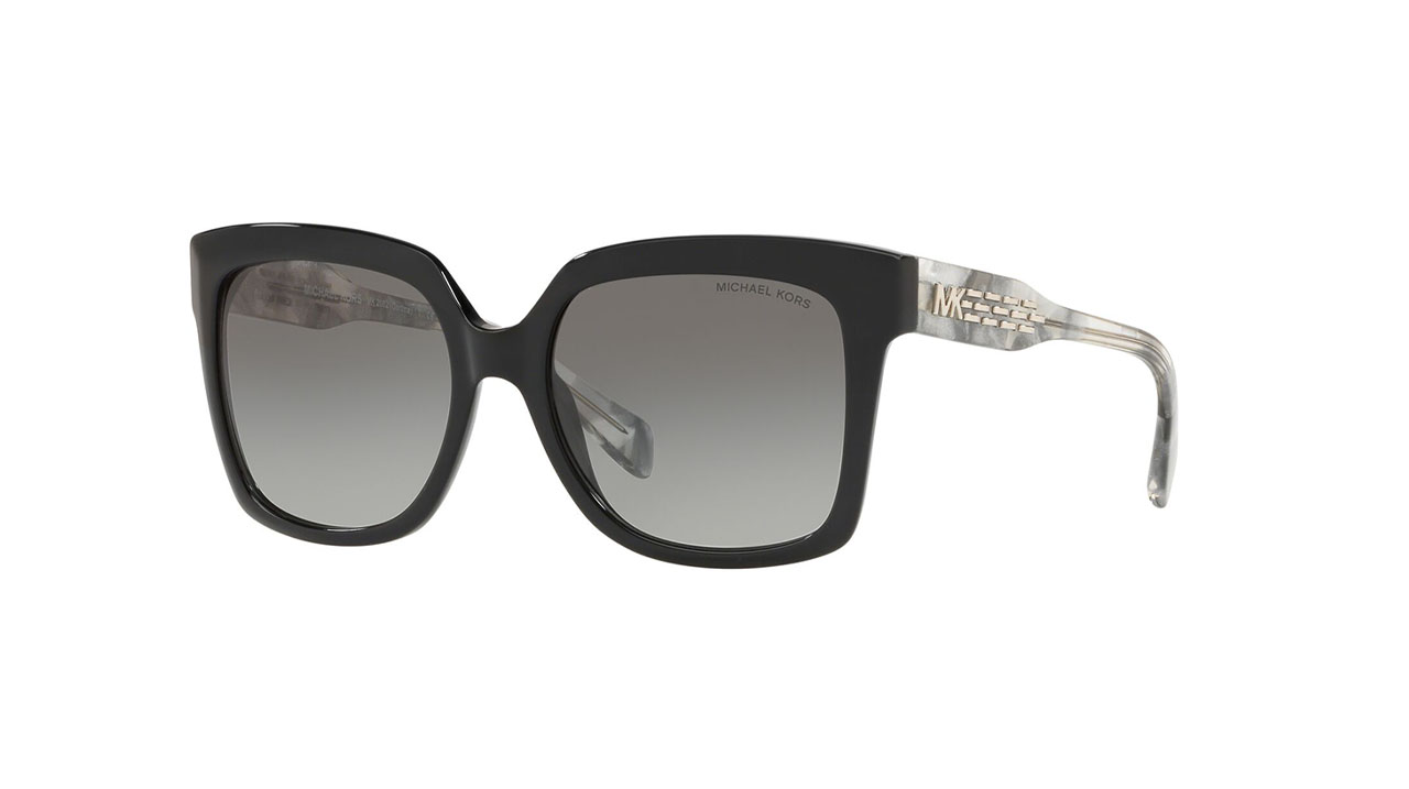 Paire de lunettes de soleil Michael-kors Mk2082 /s couleur noir - Côté à angle - Doyle