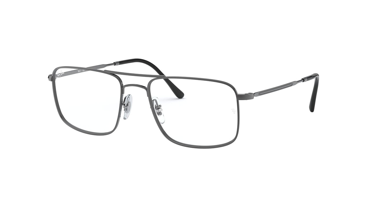 Paire de lunettes de vue Ray-ban Rx6434 couleur gris - Côté à angle - Doyle