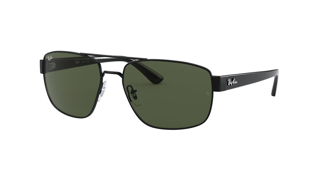 Paire de lunettes de soleil Ray-ban Rb3663 couleur noir - Côté à angle - Doyle