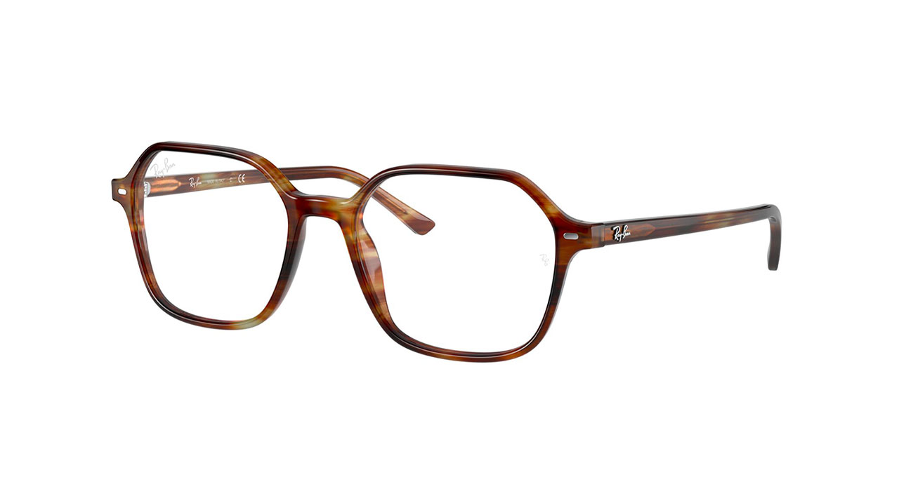 Paire de lunettes de vue Ray-ban Rx5394 couleur brun - Côté à angle - Doyle