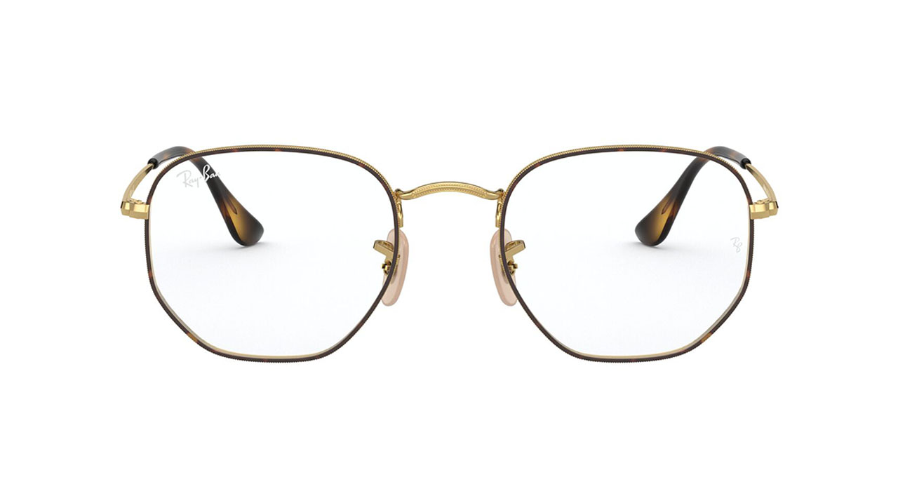 Paire de lunettes de vue Ray-ban Rx6448 couleur bronze - Doyle