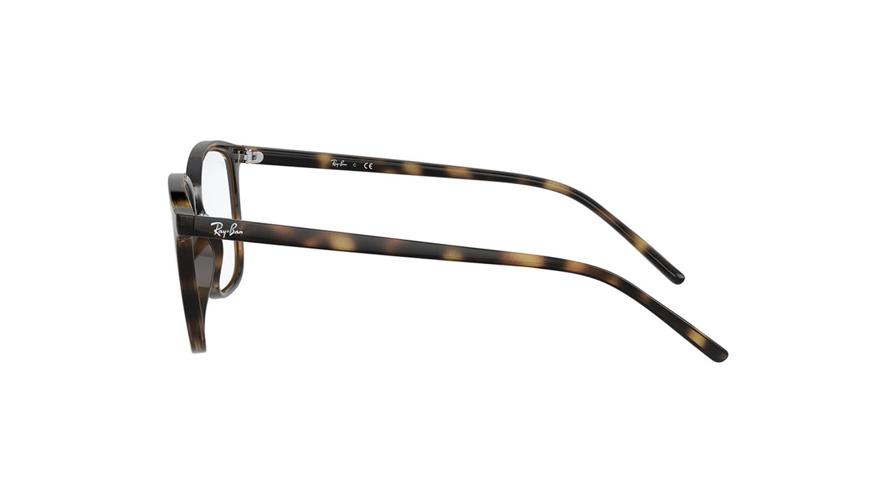 Paire de lunettes de vue Ray-ban Rx7185 couleur brun - Côté droit - Doyle