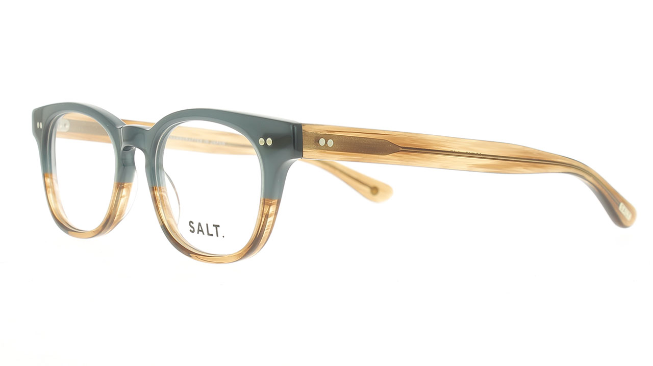 Paire de lunettes de vue Salt Landry couleur bleu - Côté à angle - Doyle