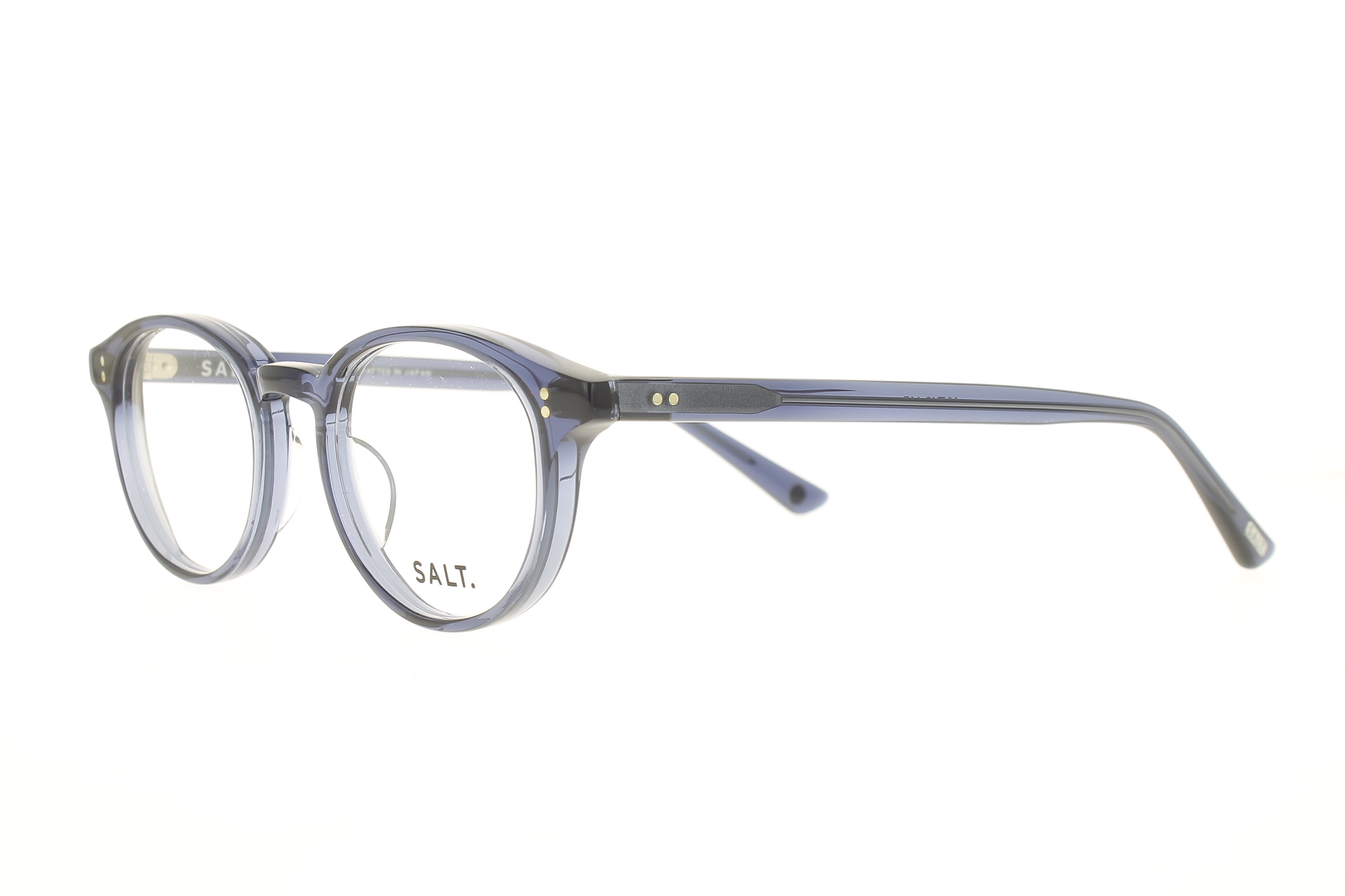 Paire de lunettes de vue Salt Spencer 46 couleur bleu - Côté à angle - Doyle