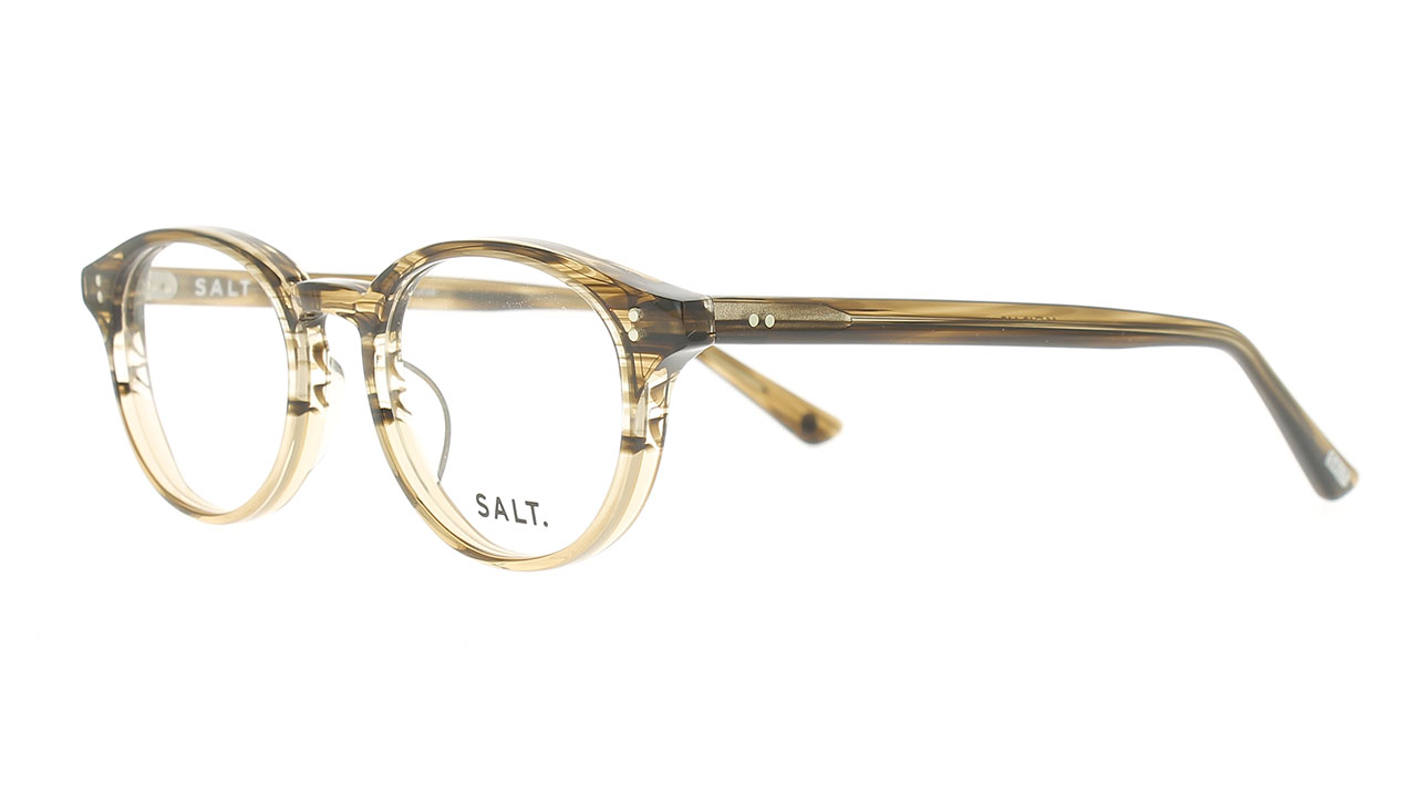 Paire de lunettes de vue Salt Spencer 46 couleur brun - Côté à angle - Doyle