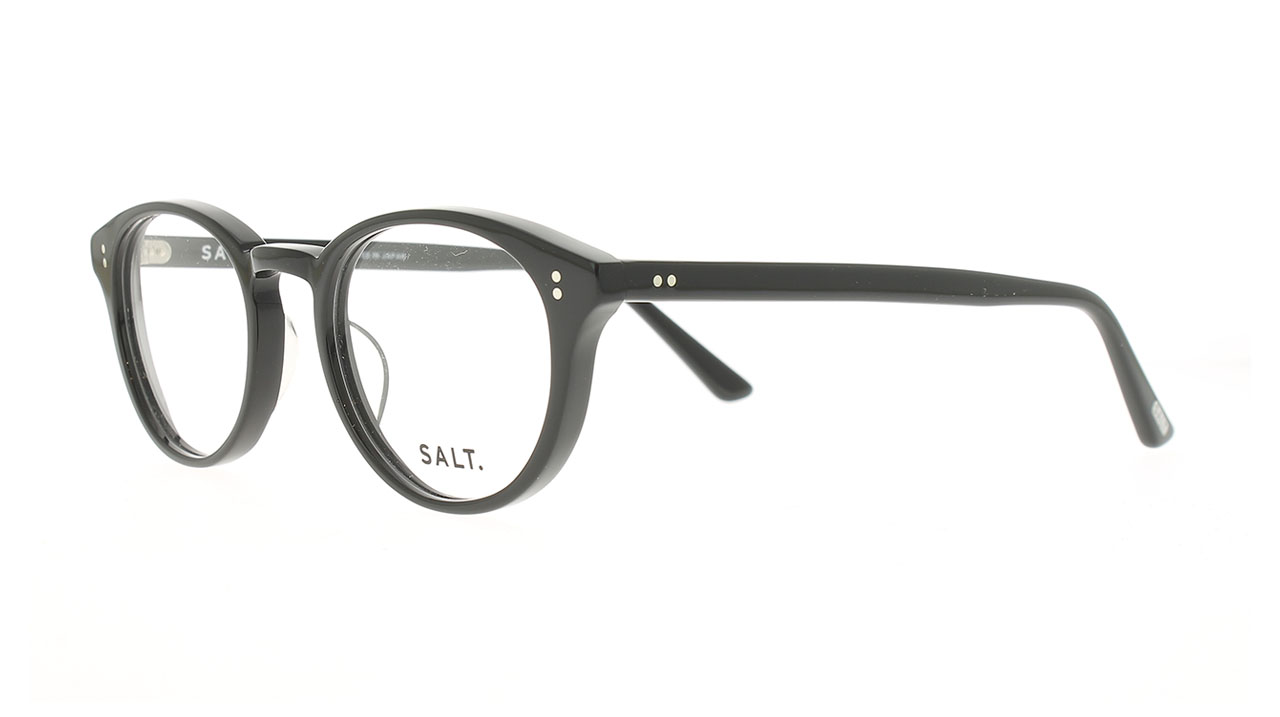 Paire de lunettes de vue Salt Spencer 48 couleur noir - Côté à angle - Doyle