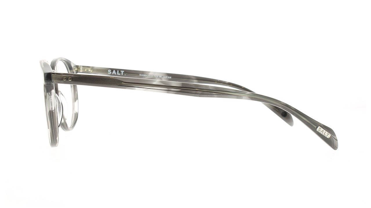 Paire de lunettes de vue Salt Turtle couleur gris - Côté droit - Doyle