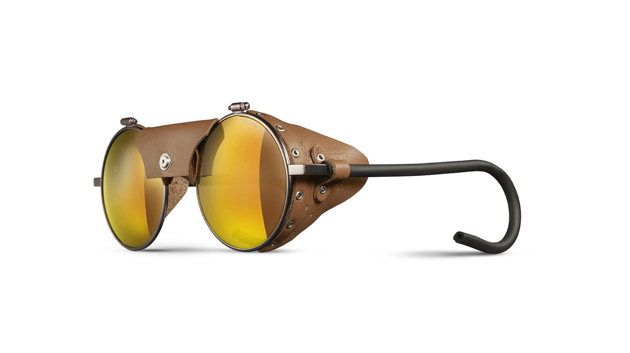 Paire de lunettes de soleil Julbo Js010 11 couleur bronze - Côté à angle - Doyle
