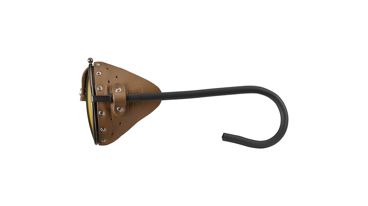 Paire de lunettes de soleil Julbo Js010 11 couleur bronze - Côté droit - Doyle