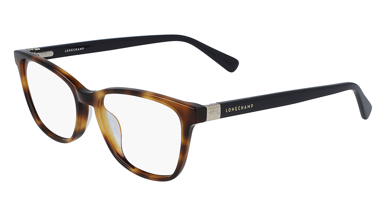 Paire de lunettes de vue Longchamp Lo2647 couleur brun - Côté à angle - Doyle
