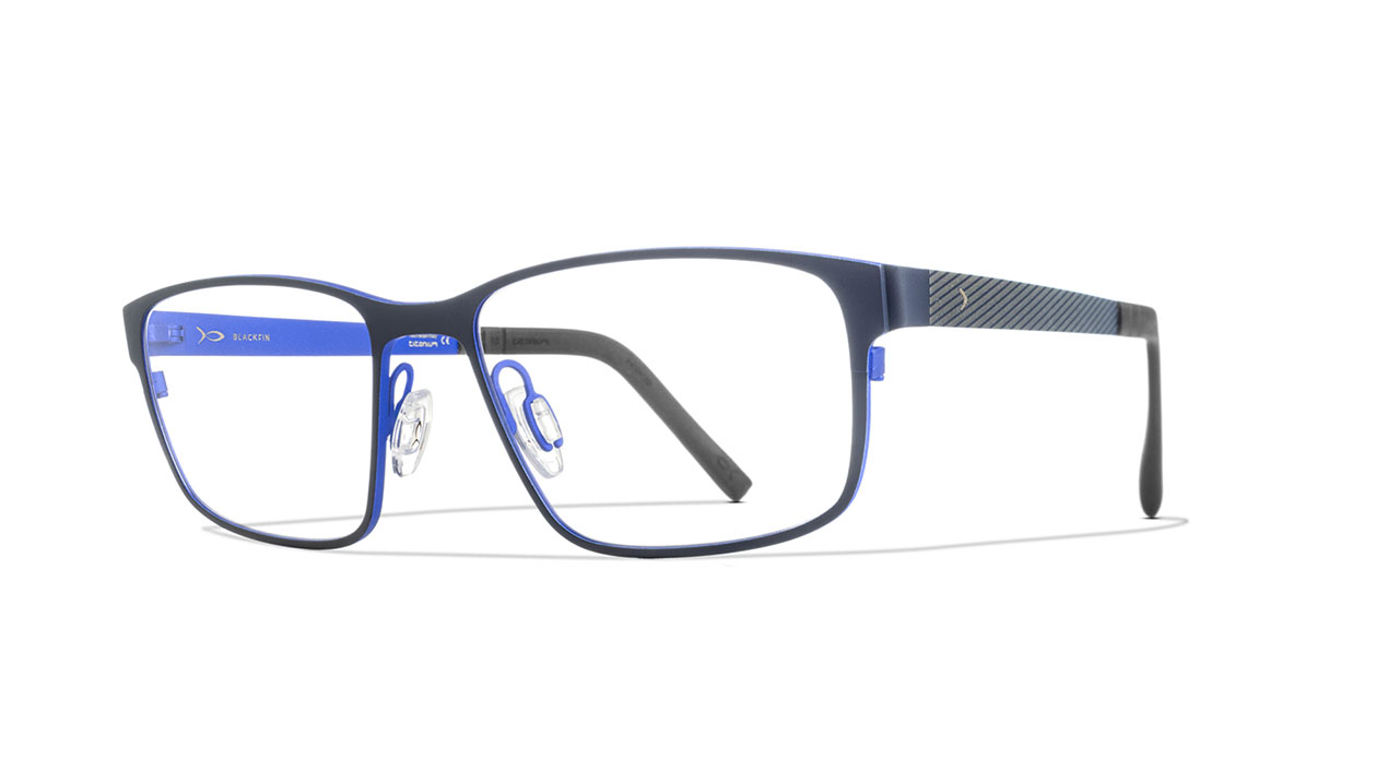 Paire de lunettes de vue Blackfin Bf933 ostberg couleur marine - Côté à angle - Doyle