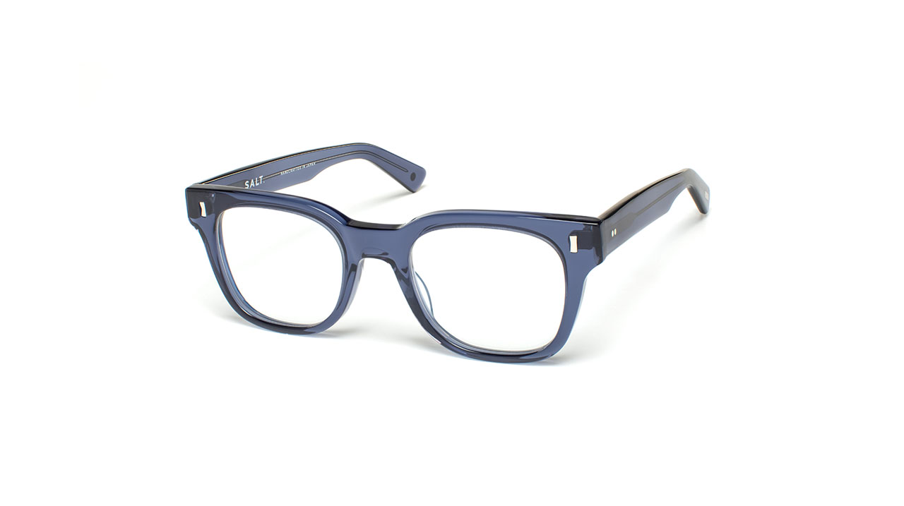 Paire de lunettes de vue Salt Jennings couleur bleu - Côté à angle - Doyle